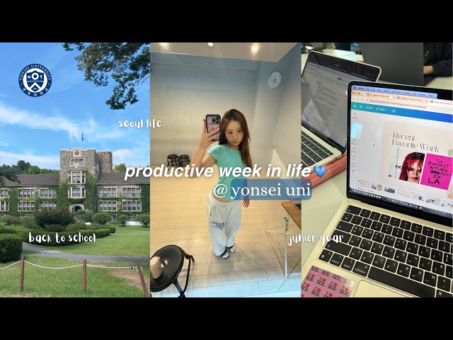 first week of uni vlog @ Yonsei 💙 | junior year, busy days & reuniting w/ friends