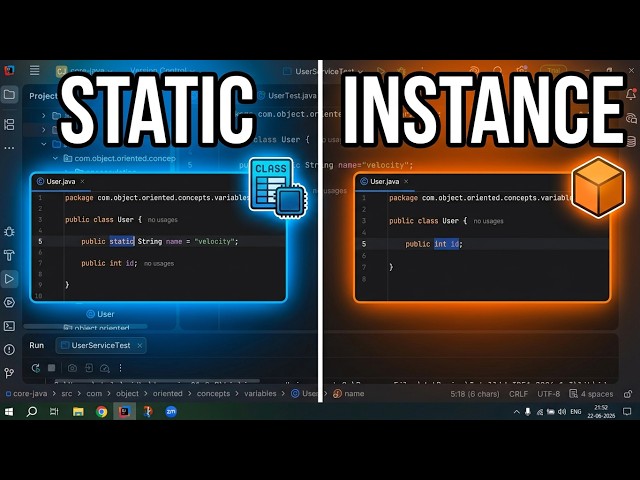 Stop confusing static and instance variables