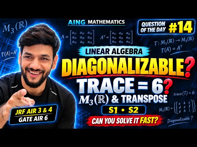 Is T Diagonalizable? | Question of the Day #14 | Linear Algebra