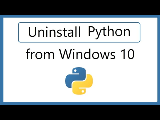 How to uninstall Python 3.9.x from Windows 10