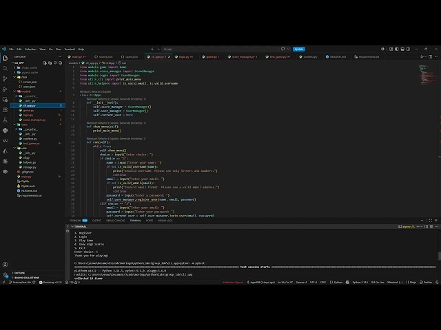 PYTHON - CLI GUESSING GAME