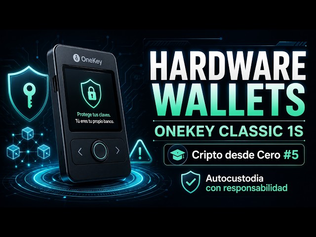 Hardware Wallets y OneKey Classic 1S: Autocustodia Cripto con Seguridad | Cripto desde Cero #5