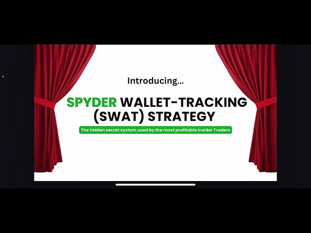 Introduction to SPYDER Wallet-Tracking Strategy for profitable Memecoin Trading 