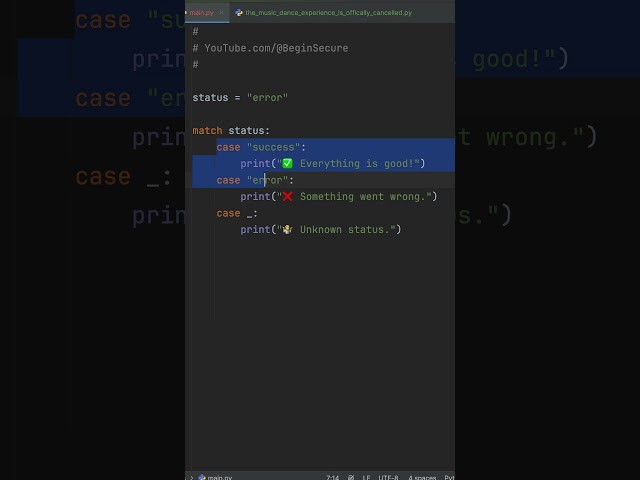Python FINALLY Has Switch Statements! But Should You Use Them?