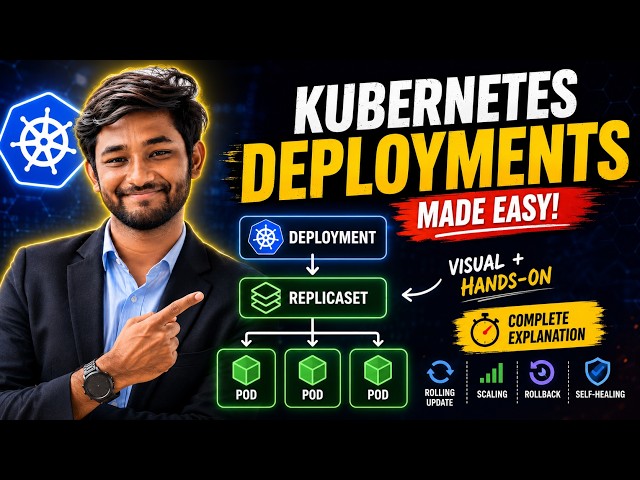 Kubernetes Deployments Explained Visually ☸️ Complete Beginner Tutorial with Hands-On | Zero to Hero