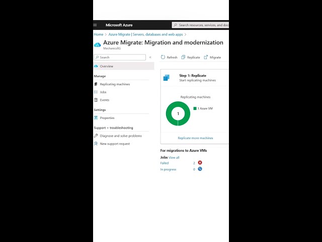 Discover, assess, and migrate VMs into Azure with Azure Migrate.