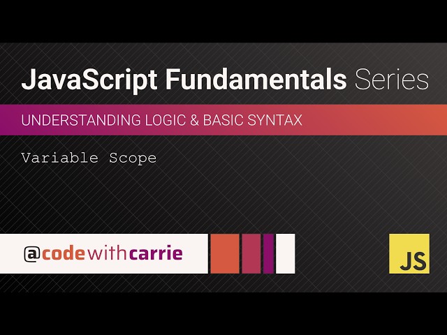 Variable Scope | JavaScript Fundamentals Series