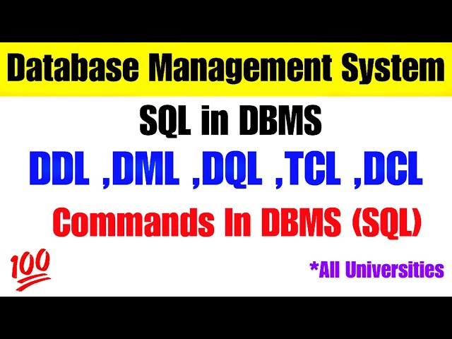 DBMS Important Questions | DBMS PYQ's | DBMS Gate Smashers Video | DBMS One Shot | DBMS One Shot
