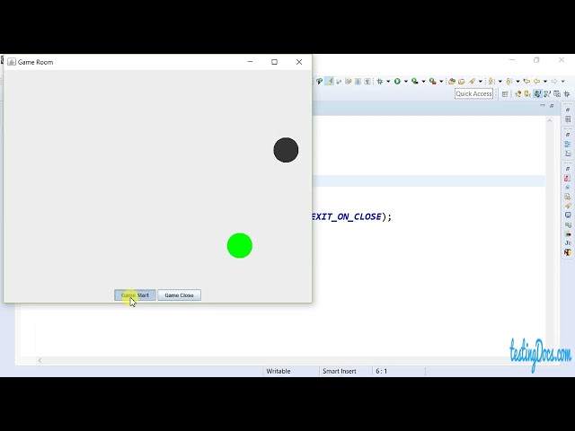 Ball Game Java Swing Application