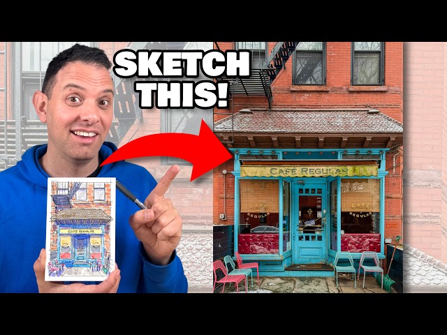 The 2 Things Every Urban Sketcher Gets Wrong (Chairs & Fire Escapes)