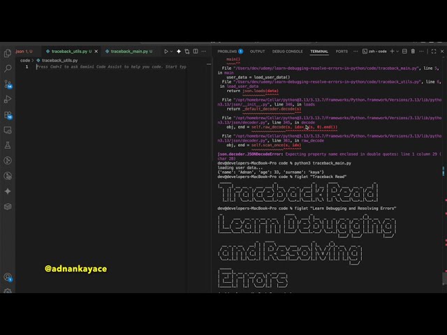 6. Traceback Read | Learn Debugging and Resolving Errors in Python