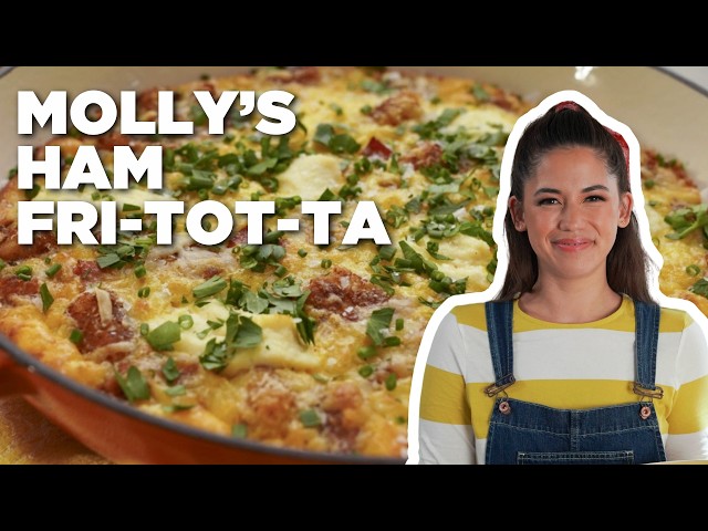Tots IN a Fritatta?! 🥔 Molly's Ham Frit-Tot-Ta | Girl Meets Farm | Food Network