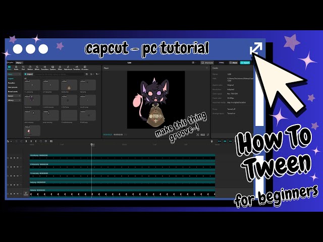 How To Tween IN Capcut || Tutorial For Beginners/PC Users