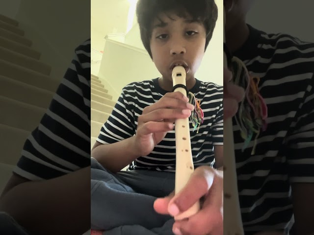 Old to joy on recorder.