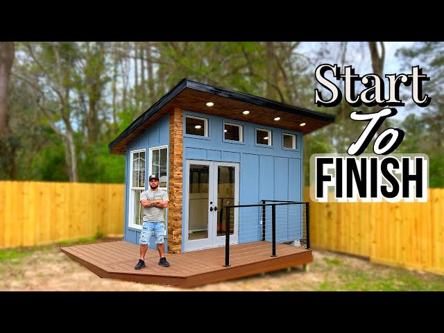 How I Built A DIY Tiny Home Gym Full Build