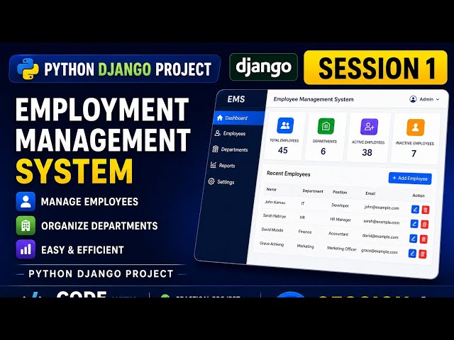 Session 1 | Employee Management System Python Django Project