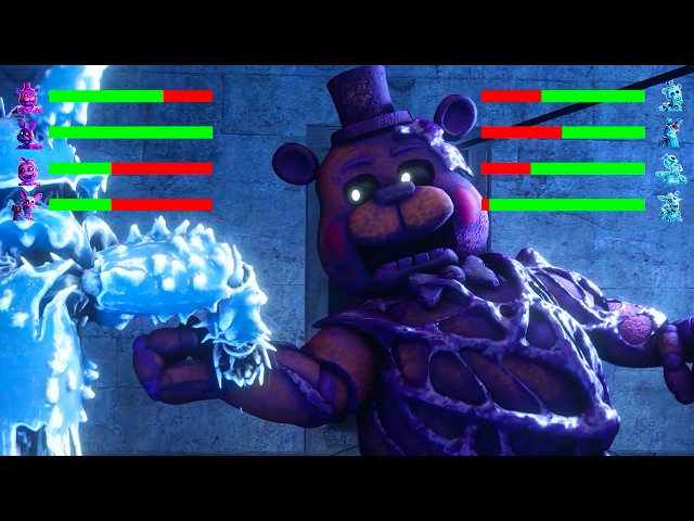 FNAF: Toxic Toys vs Black Ice Withered with Healthbars