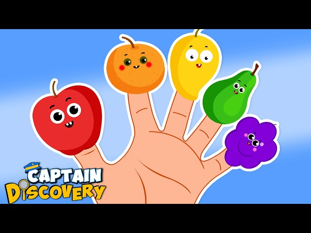 Fruits Finger Family 🍋🍑🍎| Finger Family Song | Captain Discovery Nursery Rhymes