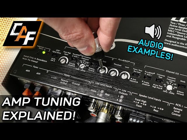 Amplifier Tuning Settings How To - Gain, Crossovers, Bass Boost