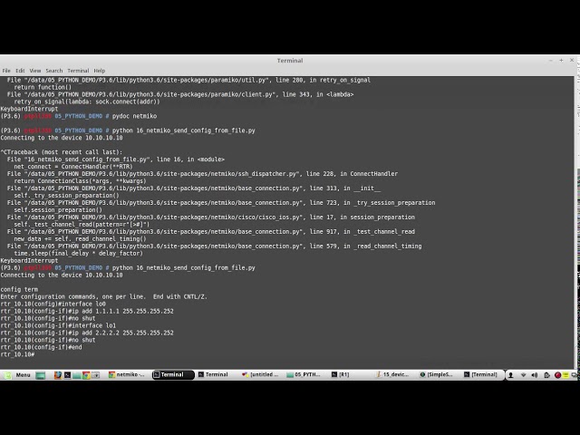 Python learning for Network Engineers Part 20 | Netmiko cisco use send_config_from_file for config
