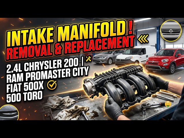 Fix Rough Idle: 2.4L Intake Manifold Replacement (Chrysler 200 / ProMaster City / Fiat 500X)