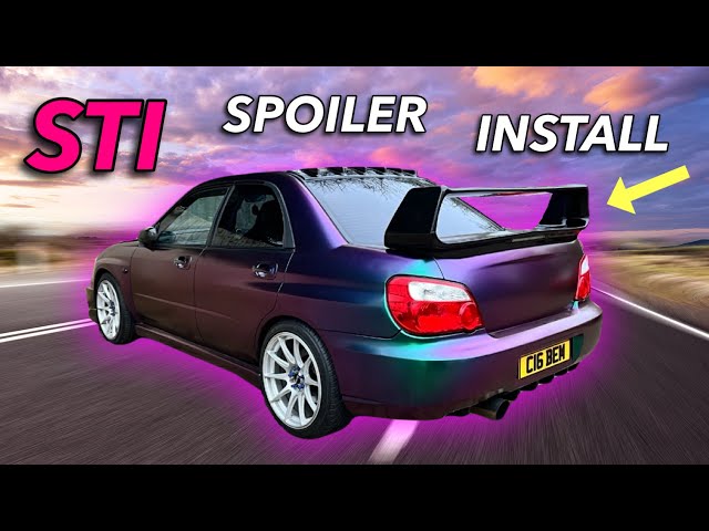 STI Spoiler Install On Subaru Impreza