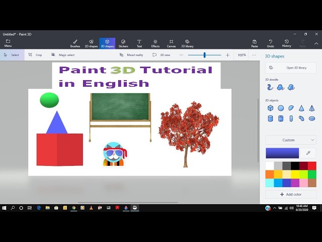 3DPaint In English #technologytransforming #Microsoft #Paint3D #ComputerTutorials #ComputerTraining
