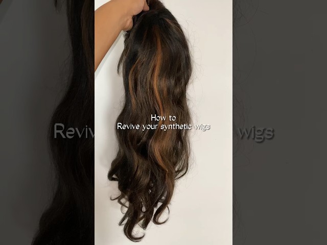 How to revive your synthetic wigs✨