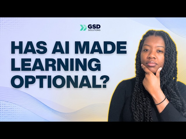 Has AI Made Learning Optional? The Future of Upskilling
