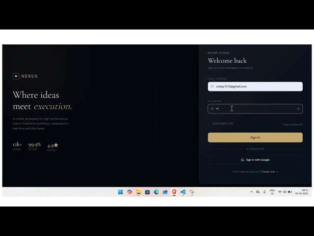 🔧 HTML + CSS + JS (Illegal Smooth Login)
