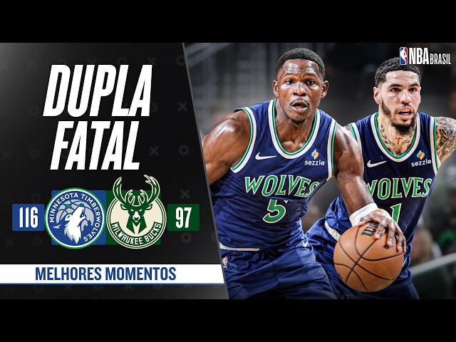 LaMelo Ball and Edwards together for the first time in the NBA Preseason | Highlights