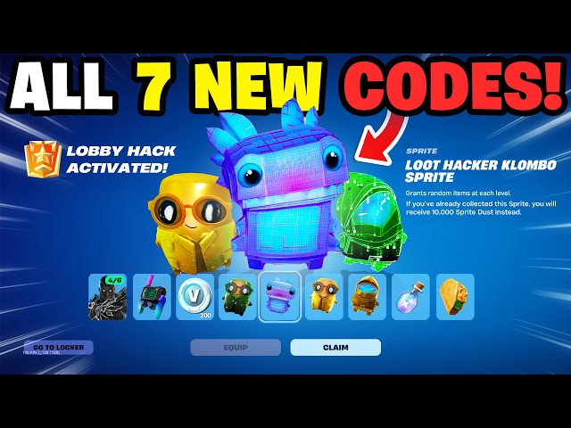 7 *NEW* LOBBY HACK Codes Added in Fortnite Update! (ALL CODES)