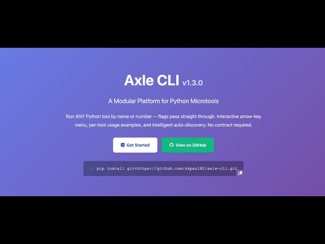Axle-CLI tool introduction - @skpaul82  | @Devsstation  | AgenticAIO