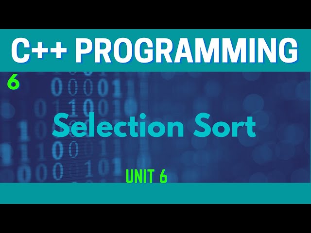 Selection Sort in C++