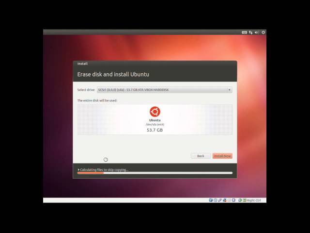 Install ubuntu 12.04 LTS on Virtural Box