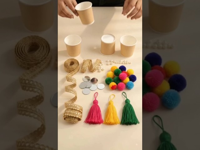 Diwali Special Paper Cup Wall Decor Idea | diy Home Decor Craft Idea✨ @deepucraft43