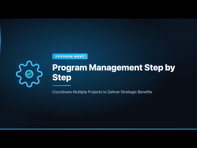 Program Management Step by Step