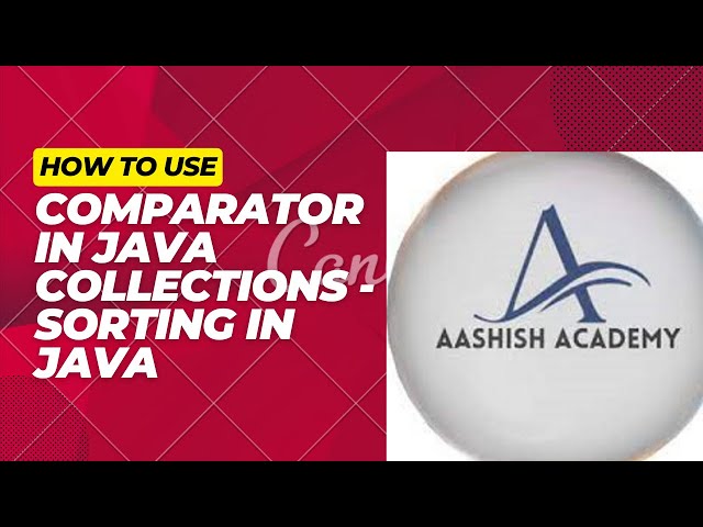 Comparator in Java !Java tutorials for beginners! Java fundamentals ! Java interview preparation