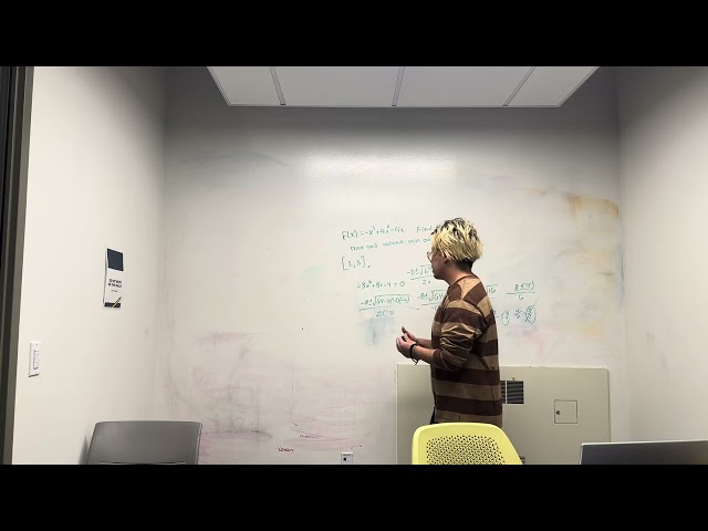 Finding absolute max and min of a function on a interval