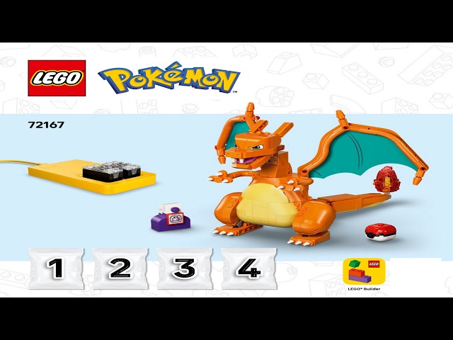 LEGO Instructions - Pokémon - 72167 - Charizard vs. Jolteon Ultimate Battle - SMART Play (Book 1)