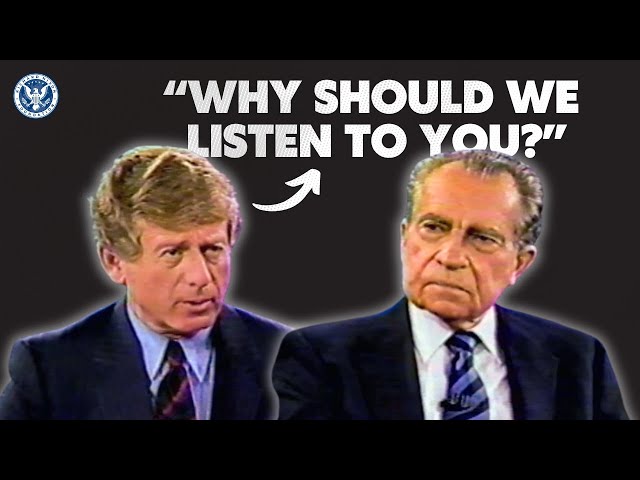 Ted Koppel Asks Richard Nixon: "Why Should We Listen To You?"