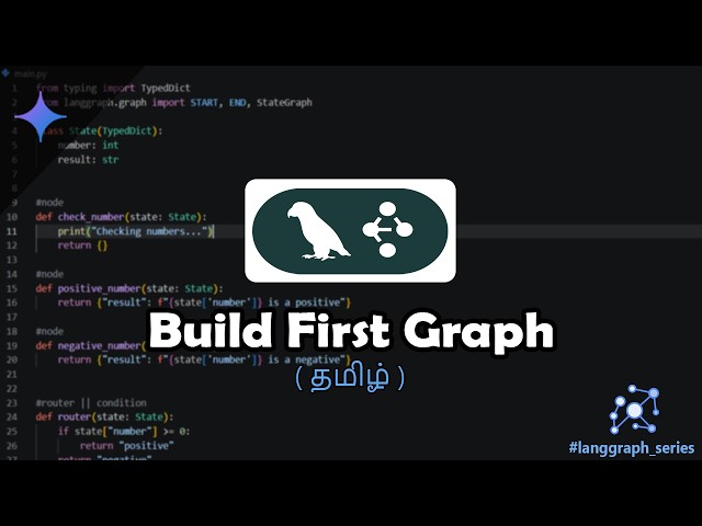EP.04 Build Your First Graph with LangGraph 🤖⚡ | LangGraph Tutorial in Tamil