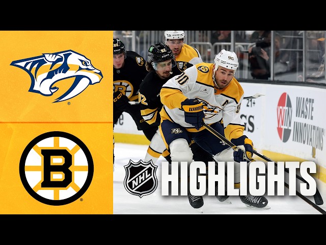 Predators vs. Bruins | NHL Highlights | Oct 22, 2026