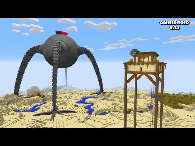 SURVIVING FROM OMNIDROID V.12 ROBOT in Minecraft - Gameplay
