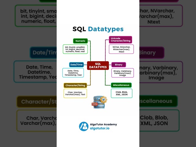 SQL Datatypes #trendingshorts #sql #datatypes #trendingnow