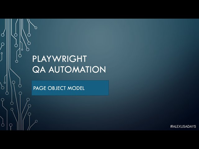 Automation QA: Playwright POM (Page Object Model) - Part 9