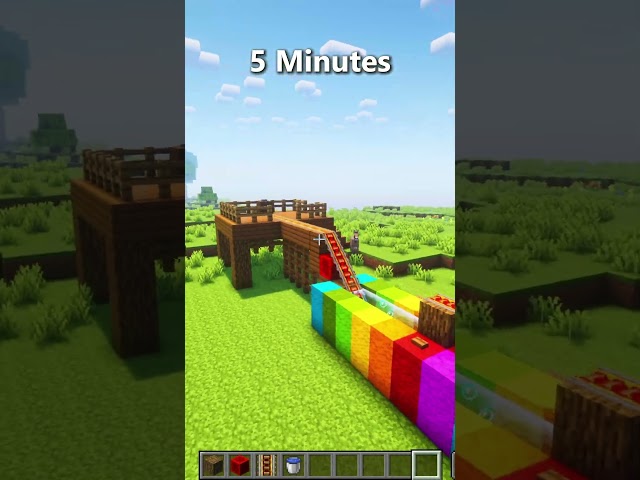 Minecraft How To Make a Working Realistic Roller Coaster?🔥(Nostalgia)