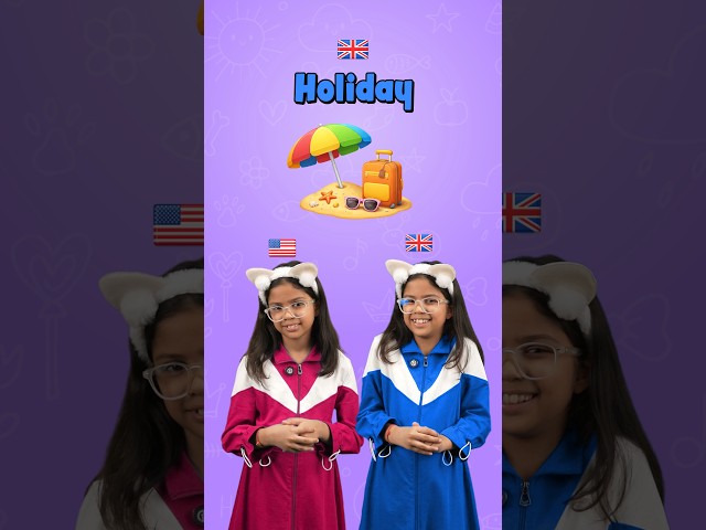 American vs British English Vocabulary 😱 | Daily Use Words for Kids, Adi Connection #shorts
