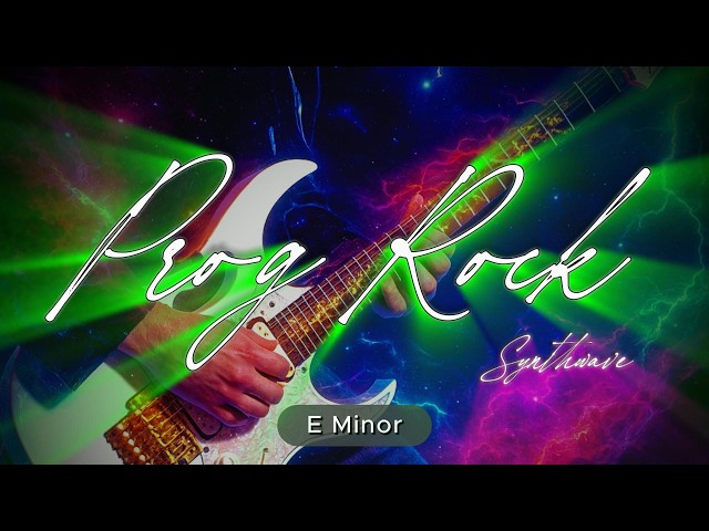 Prog Rock, Synthwave 🔥🎸 | E Minor Cinematic Progressive Rock Backing Track