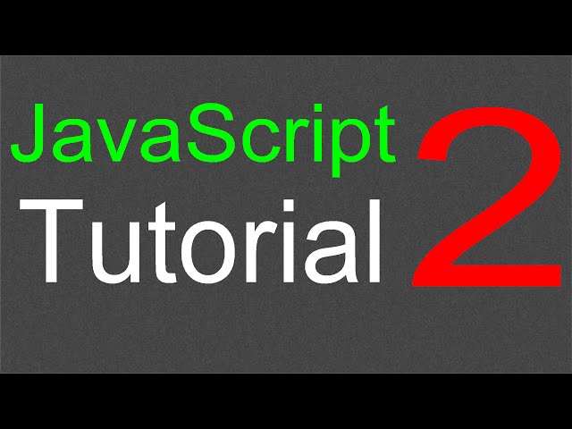 JavaScript Tutorial for Beginners - 02 - Statements